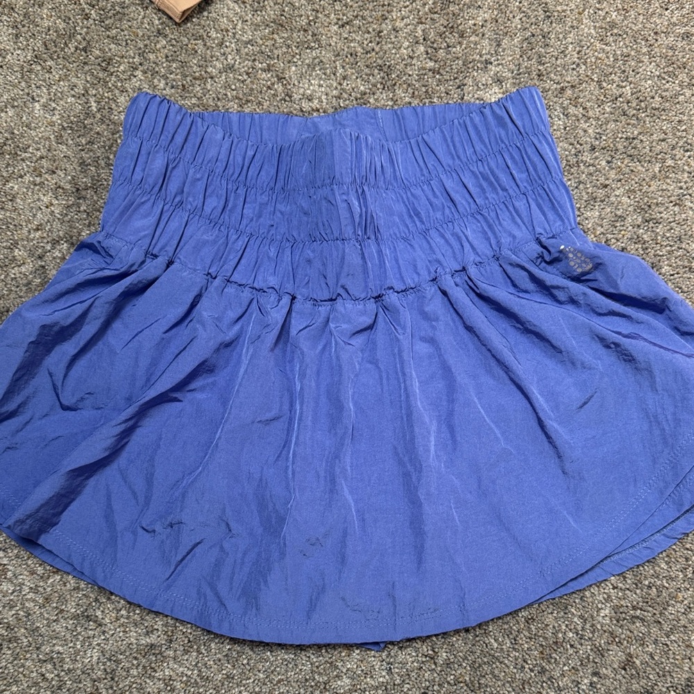 FP Free People Movement Blue Women’s Smocked Waist Skort
